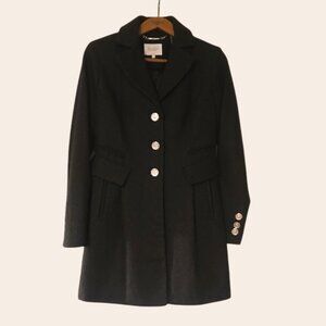 🚚 NWOT Laundry by Shelli Segal Wool Blend Coat Size 2 | Mid-Length Overcoat